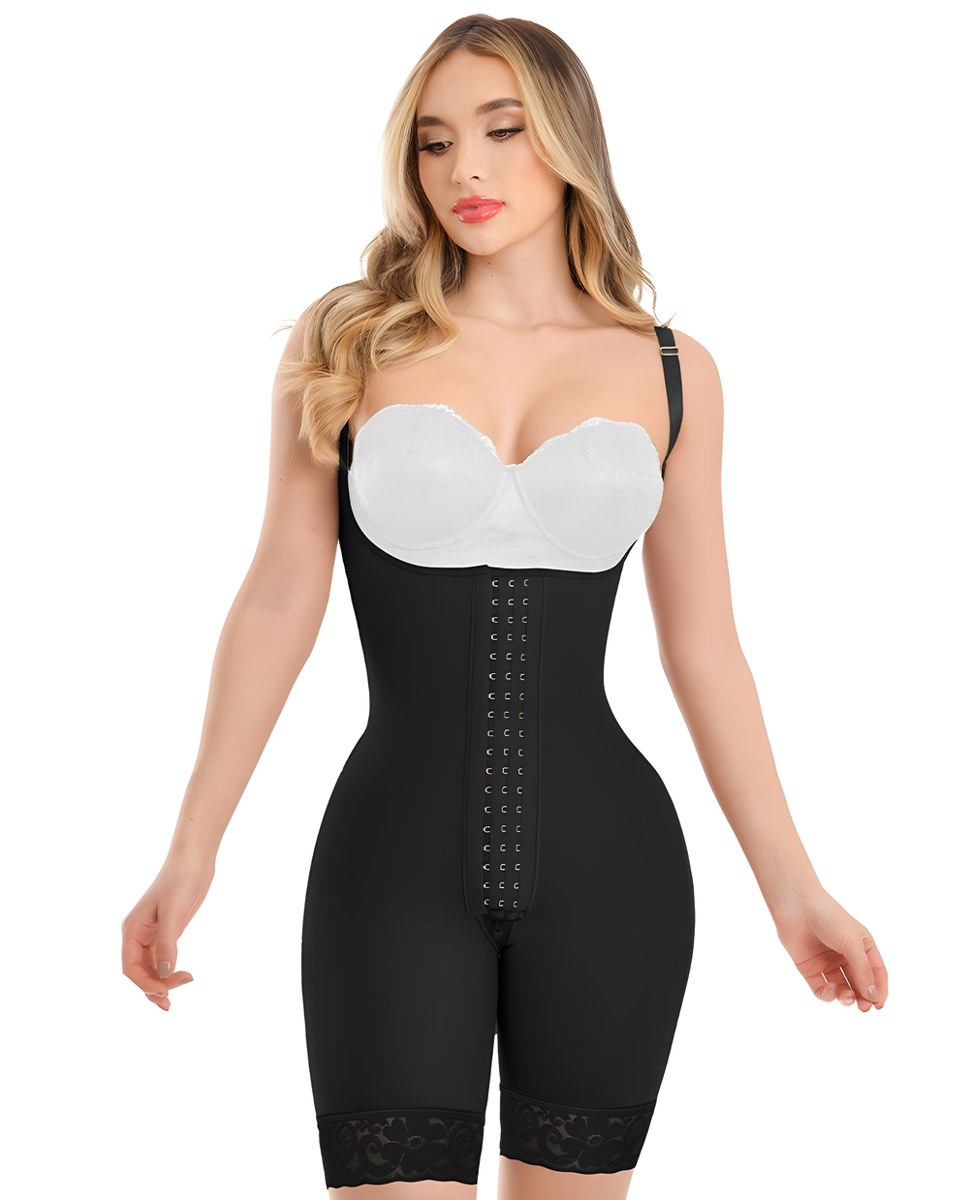 MAJA 1372 – Invisible Full Back Coverage Faja | Adjustable Straps Half-Leg Colombian Stage 3