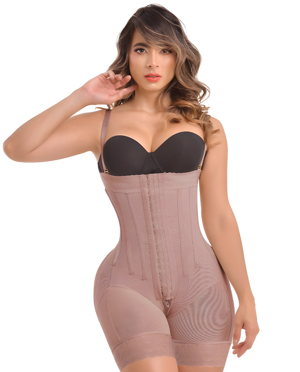 Ann Michell 1579 – Strapless Colombian Shapewear with Hooks | High-Waist Hourglass Shaping