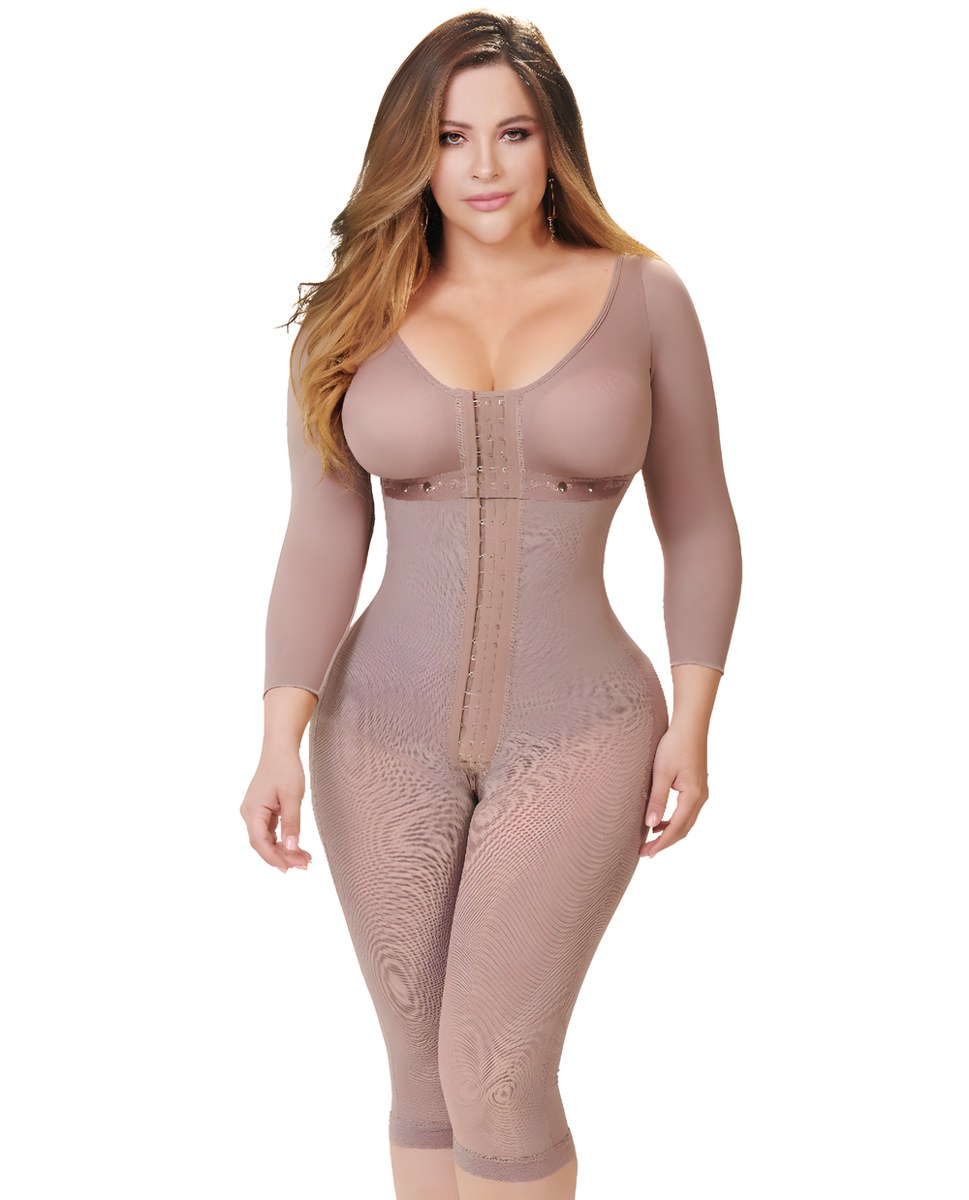 Ann Michell Crystal 1309V – Full-Body Colombian Shapewear Faja | High-Waist Hourglass Shaping