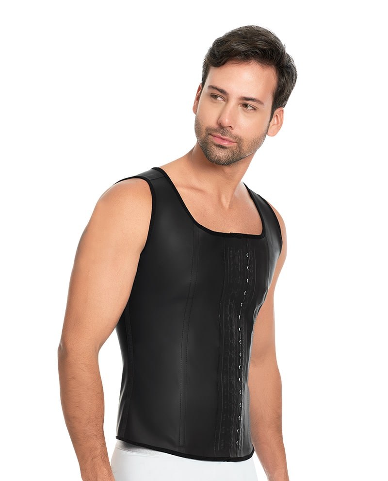 Men Latex Vest high compression daily shapewear 2033
