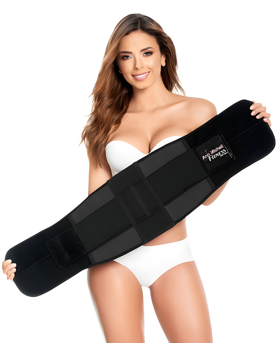 Fitness with Latex Black Stage 4 Colombian Fitness Belt – High-Compression Training Support Vest 4025